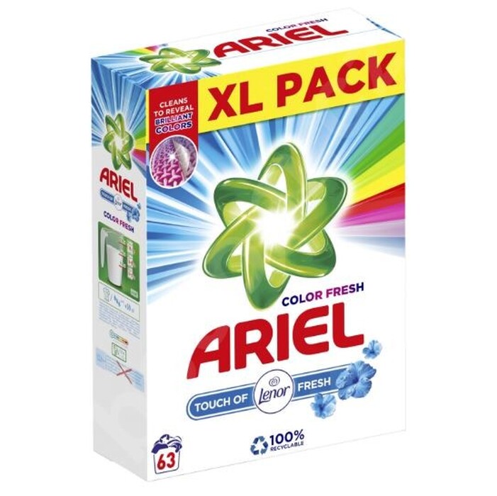 Prací prášok Ariel A000013367, Touch of Lenor, 63 dávok