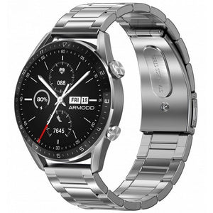 Smart hodinky Armodd Silentwatch 5 Pro, kovový rem., strieborná P