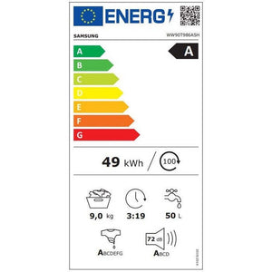 Parná práčka Samsung QuickDrive WW90T986ASH/S7, 9 kg