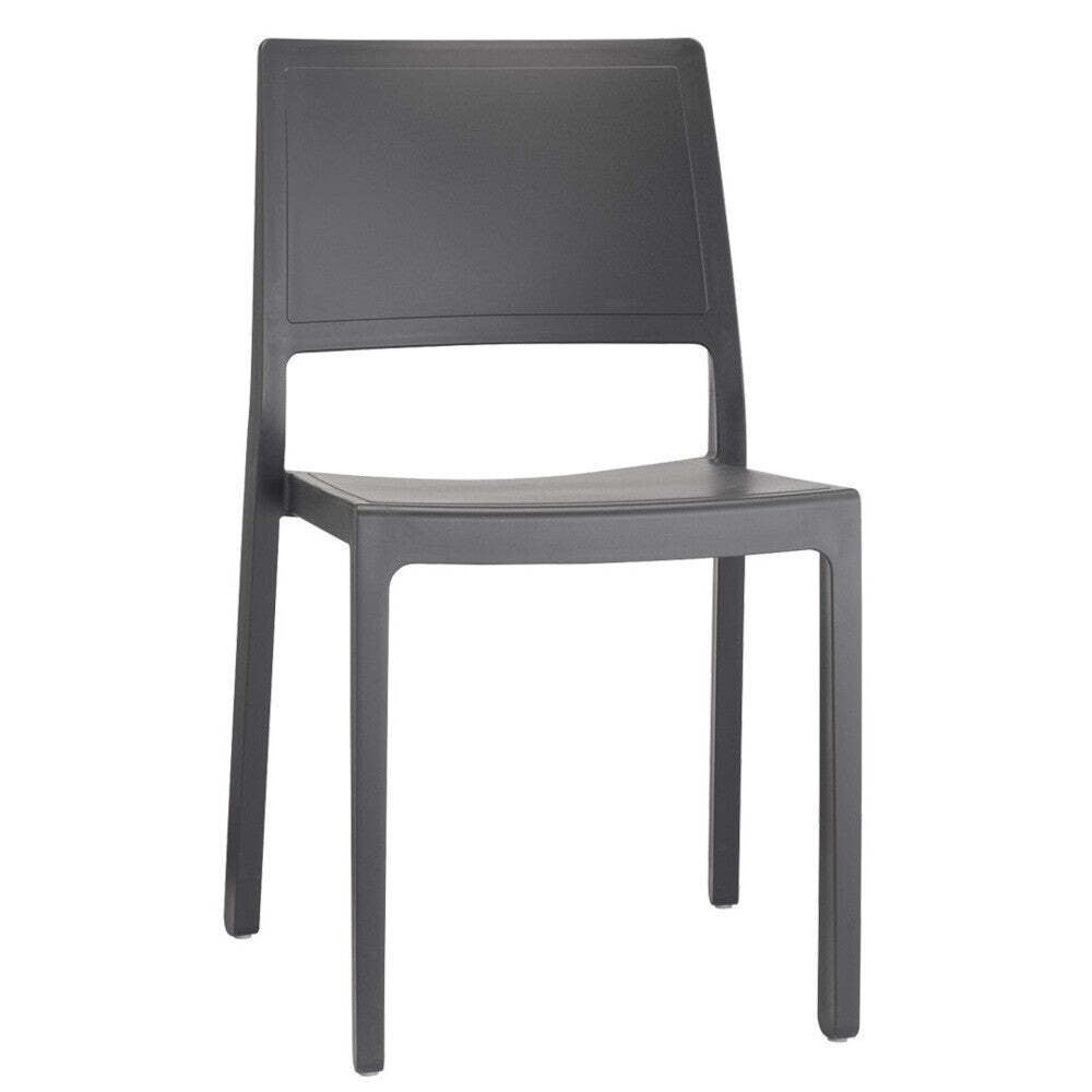 Plastová jedálenská stolička Kalma antracit