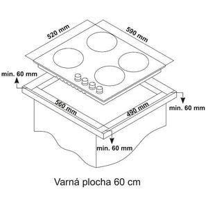 Plynová varná doska Kluge KPG6010WG