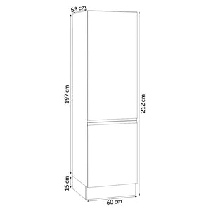 Potravinová skriňa ku kuchyni Aurelia (biela matná, lak)