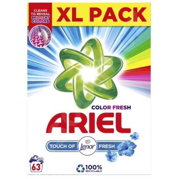 Prací prášok Ariel A000013367, Touch of Lenor, 63 dávok