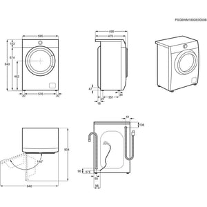 Práčka s predným plnením Electrolux EW6S347S, 7kg