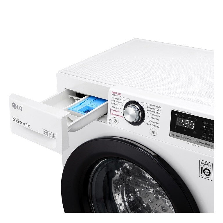 Práčka s predným plnením LG F49V3VW6W, B, 9 kg POUŽITÝ, NEKOMPLE