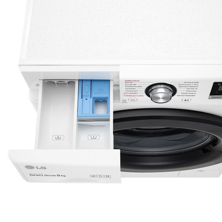 Práčka s predným plnením LG F49V3VW6W, B, 9 kg POUŽITÝ, NEKOMPLE