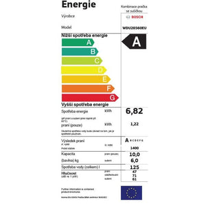 Práčka so sušičkou Bosch WDU28540EU, A, 10/6 kg