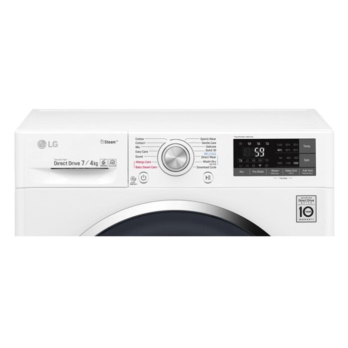 Práčka so sušičkou LG F72J7HG2W, B, 7/4 kg