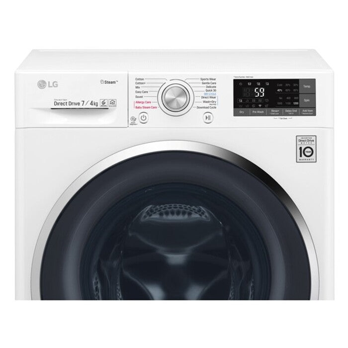 Práčka so sušičkou LG F72J7HG2W, B, 7/4 kg