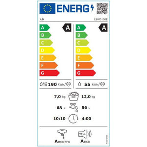 Práčka so sušičkou LG LSWD100E, A/A, 12/7 kg