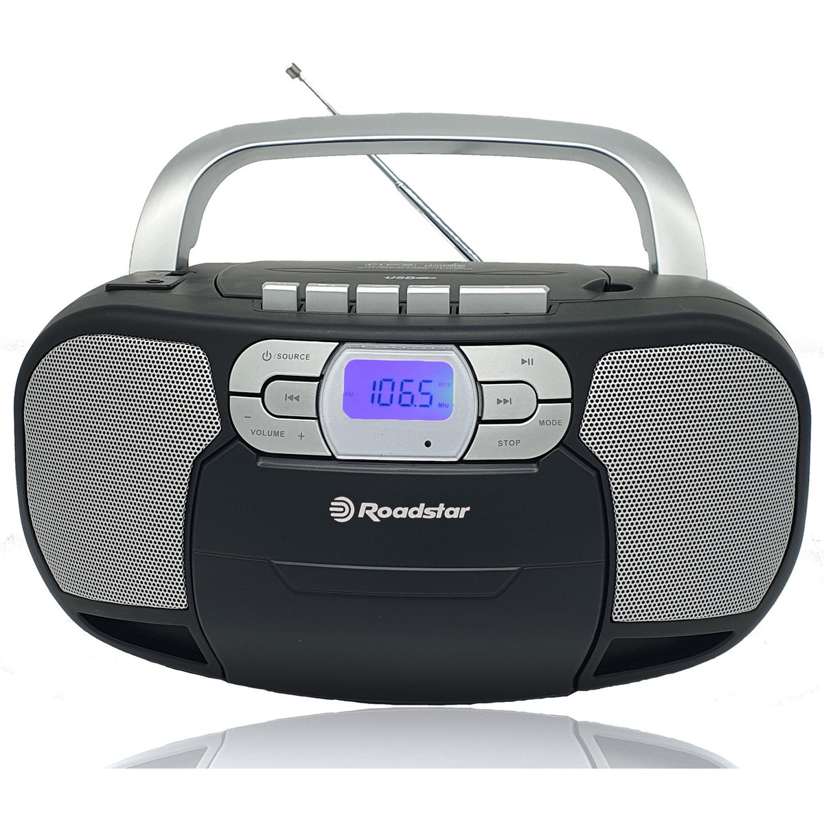 Prenosný stereo rádiomagnetofón Roadstar RCR-4635UMPBK ROZBALENÉ