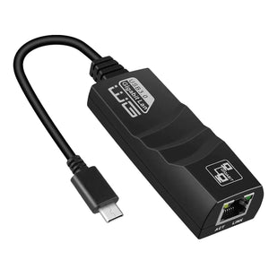 Adaptér RJ-45 Gigabit Ethernet(female) na Type-C(male),1000Mbps