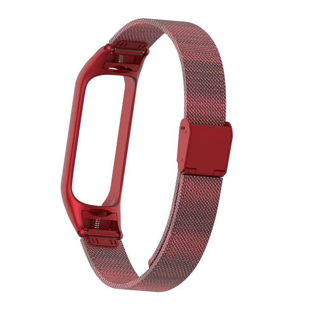 Remienok pre Xiaomi Mi Band 3/4 oceľ. miláno, easy click,červená