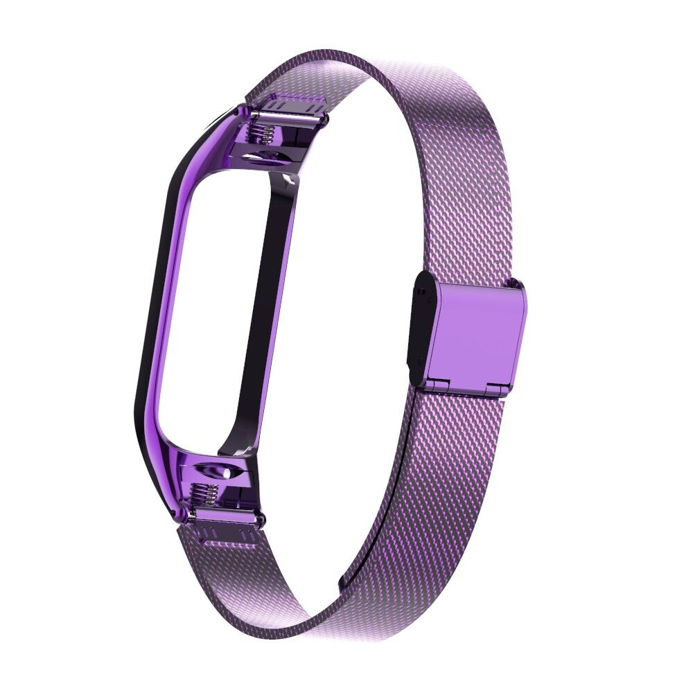 Remienok pre Xiaomi Mi Band 3/4 oceľ. miláno, easy click, ružová