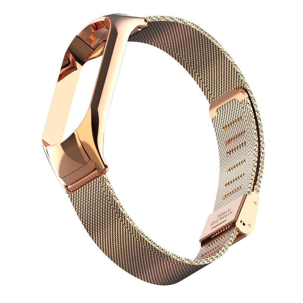 Remienok pre Xiaomi Mi Band 5 oceľ. miláno, easy click,rose gold