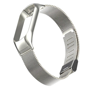 Remienok pre Xiaomi Mi Band 5 oceľ. miláno, easy click, striebor