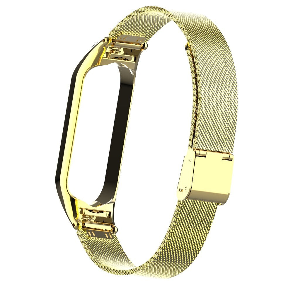 Remienok pre Xiaomi Mi Band 5 oceľ. miláno, easy click, zlatá