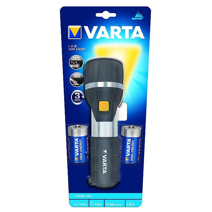 Ručné svietidlo Varta, LED, čierna / strieborná