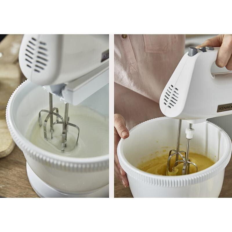 Ručný šľahač s misou Kenwood HMP32WH, 450W