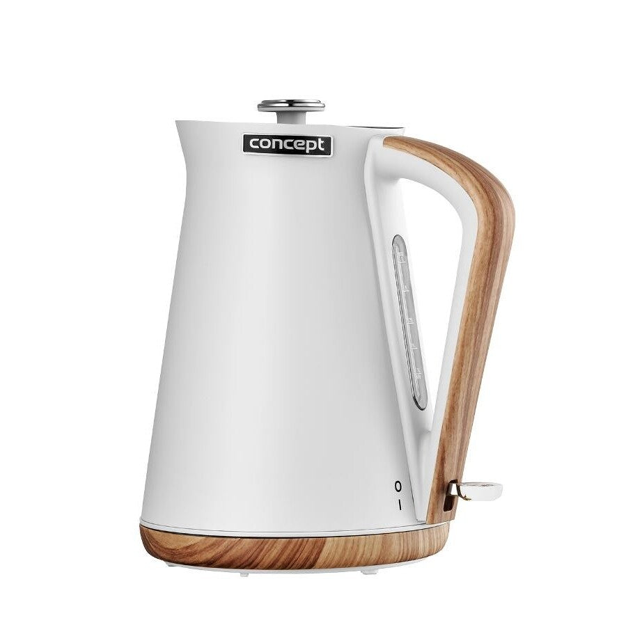 Rýchlovarná kanvica Concept Nordic RK3312, biela, 1,7l POŠKODENÝ