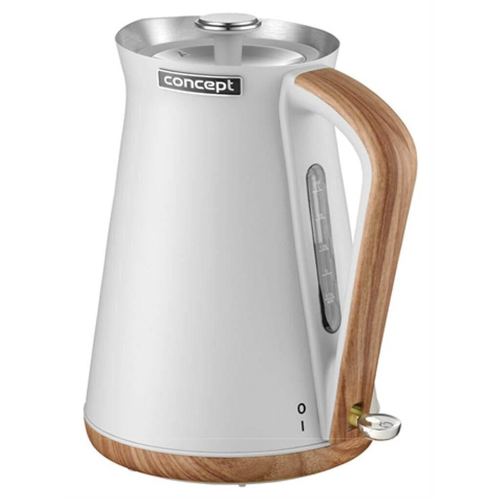Rýchlovarná kanvica Concept Nordic RK3312, biela, 1,7l POŠKODENÝ