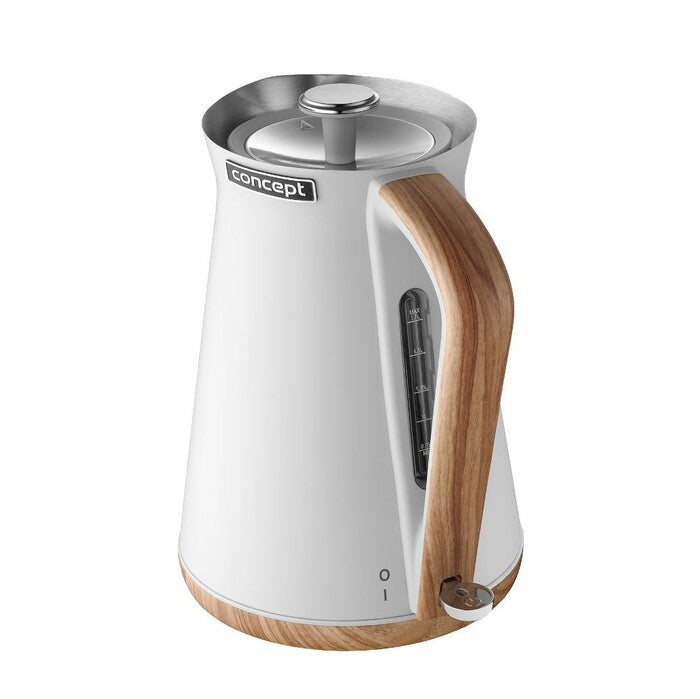 Rýchlovarná kanvica Concept Nordic RK3312, biela, 1,7l POŠKODENÝ