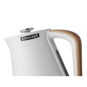 Rýchlovarná kanvica Concept Nordic RK3312, biela, 1,7l POŠKODENÝ