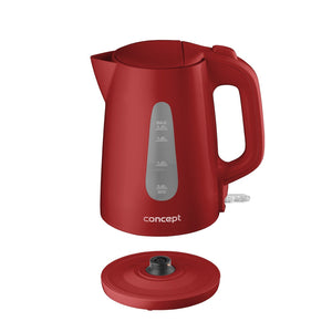 Rýchlovarná kanvica Concept RK2383, červená, 1,7 l