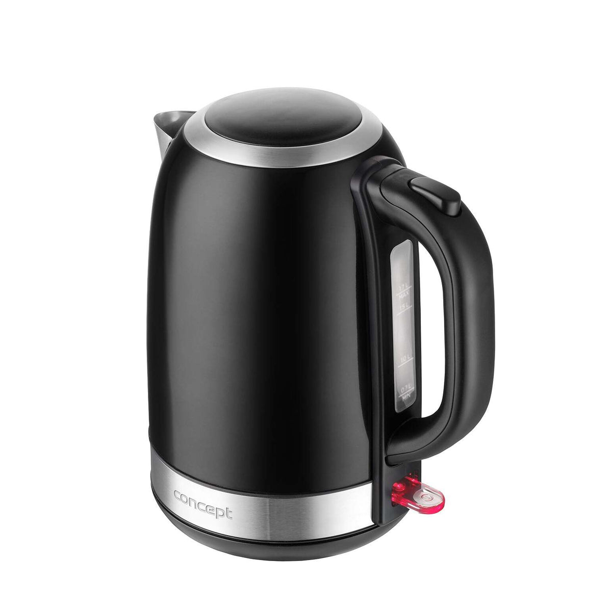 Rýchlovarná kanvica Concept RK3245, čierna/nerez, 1,7l