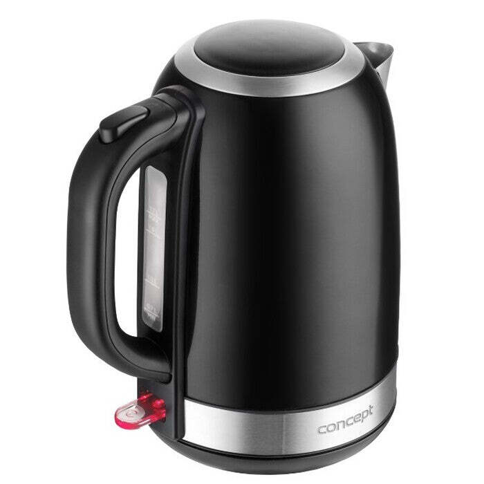 Rýchlovarná kanvica Concept RK3245, čierna/nerez, 1,7l