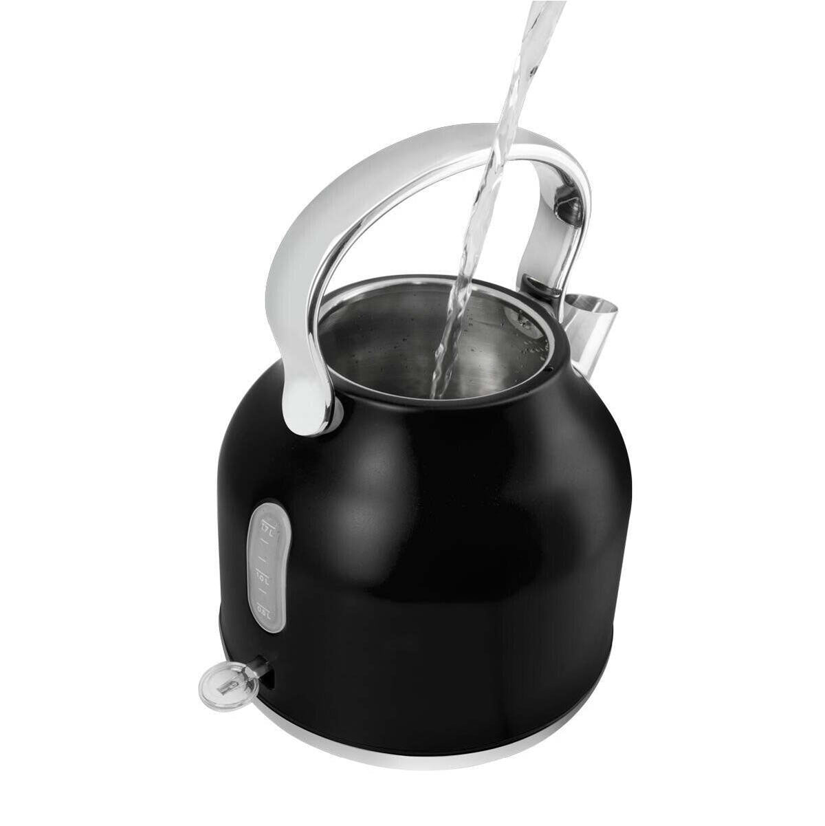 Rýchlovarná kanvica Concept RK3334, čierna/nerez, 1,7 l