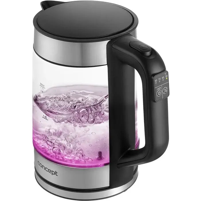 Rýchlovarná kanvica Concept RK4067, sklo, 1,7l