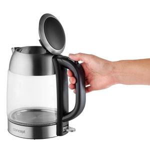 Rychlovarná kanvica Concept RK4080, sklo, 1,7l