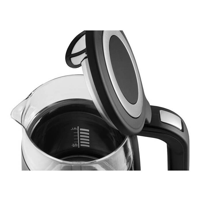 Rýchlovarná kanvica Concept RK4100 čierna/sklo, 1,7l