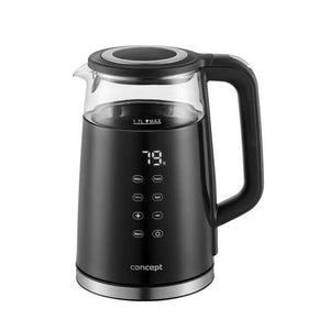 Rýchlovarná kanvica Concept RK4100 čierna/sklo, 1,7l