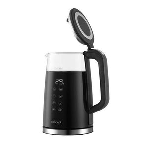 Rýchlovarná kanvica Concept RK4100 čierna/sklo, 1,7l