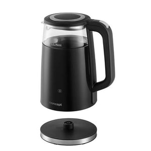 Rýchlovarná kanvica Concept RK4100 čierna/sklo, 1,7l