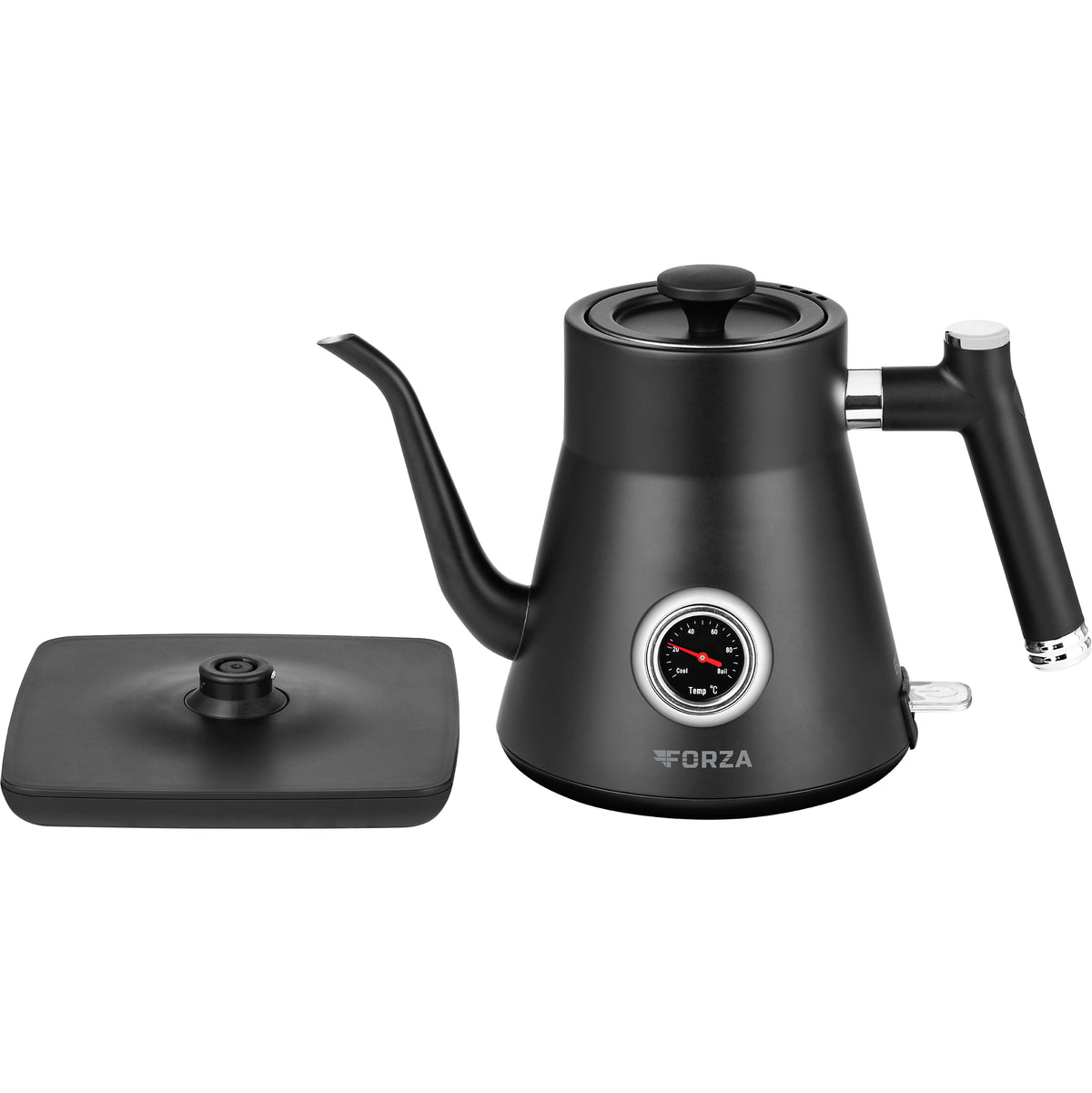 Rýchlovarná kanvica ECG Forza 5000 Pour over Nero, 0,8l