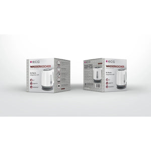 Rýchlovarná kanvica ECG RK 1759 Classica Grigio, biela, 1,7l