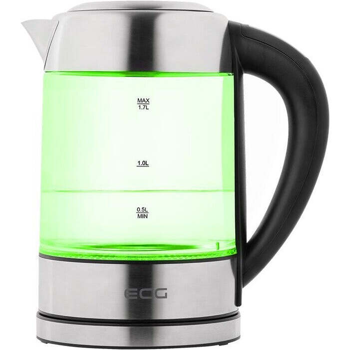 Rýchlovarná kanvica ECG RK 1777 Colore, sklo, 1,7l ROZBALENÉ
