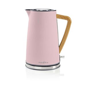 Rýchlovarná kanvica Nedis KAWK510EPK, ružová, 1,7l