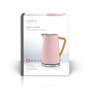 Rýchlovarná kanvica Nedis KAWK510EPK, ružová, 1,7l
