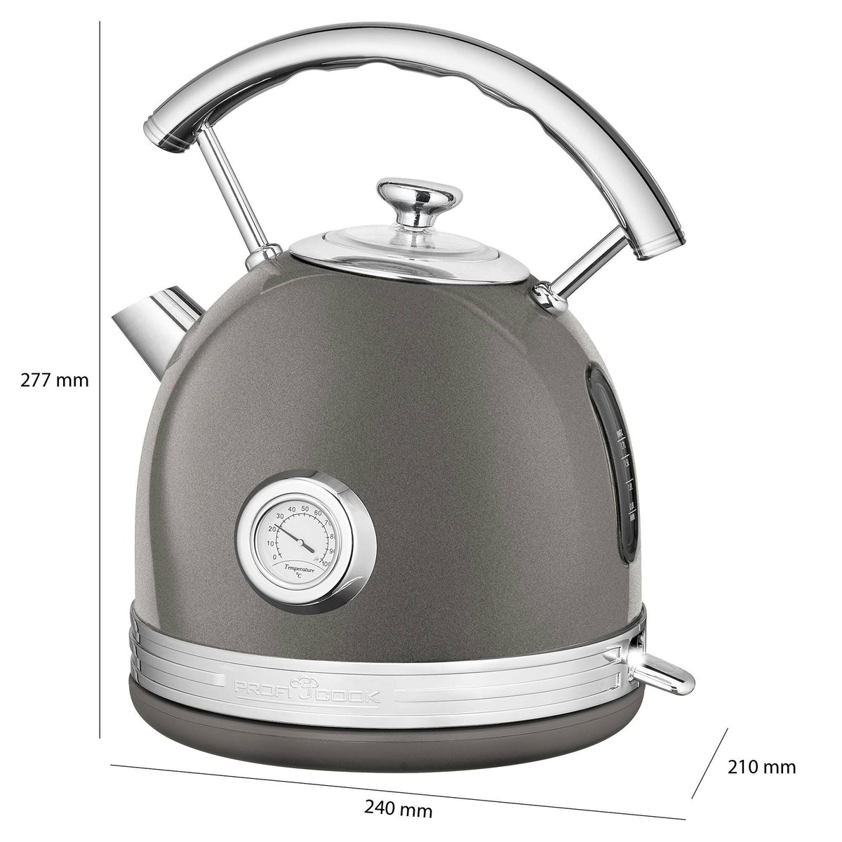 Rýchlovarná kanvica ProfiCook Vintage WKS 1192 ANT,antracit,1,7l