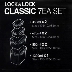 Sada dóz na potraviny LOCK, 7ks