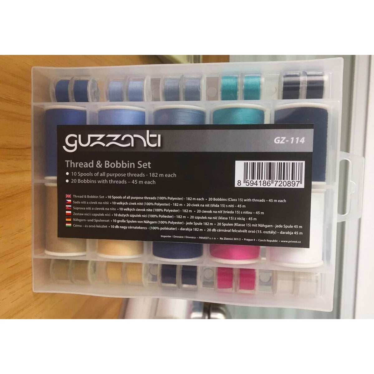 Sada nití a cievok Guzzanti GZ 114, 30ks