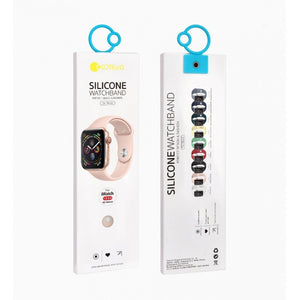 Silikónový športový remienok na Apple watch 42/44/45 mm, čierny