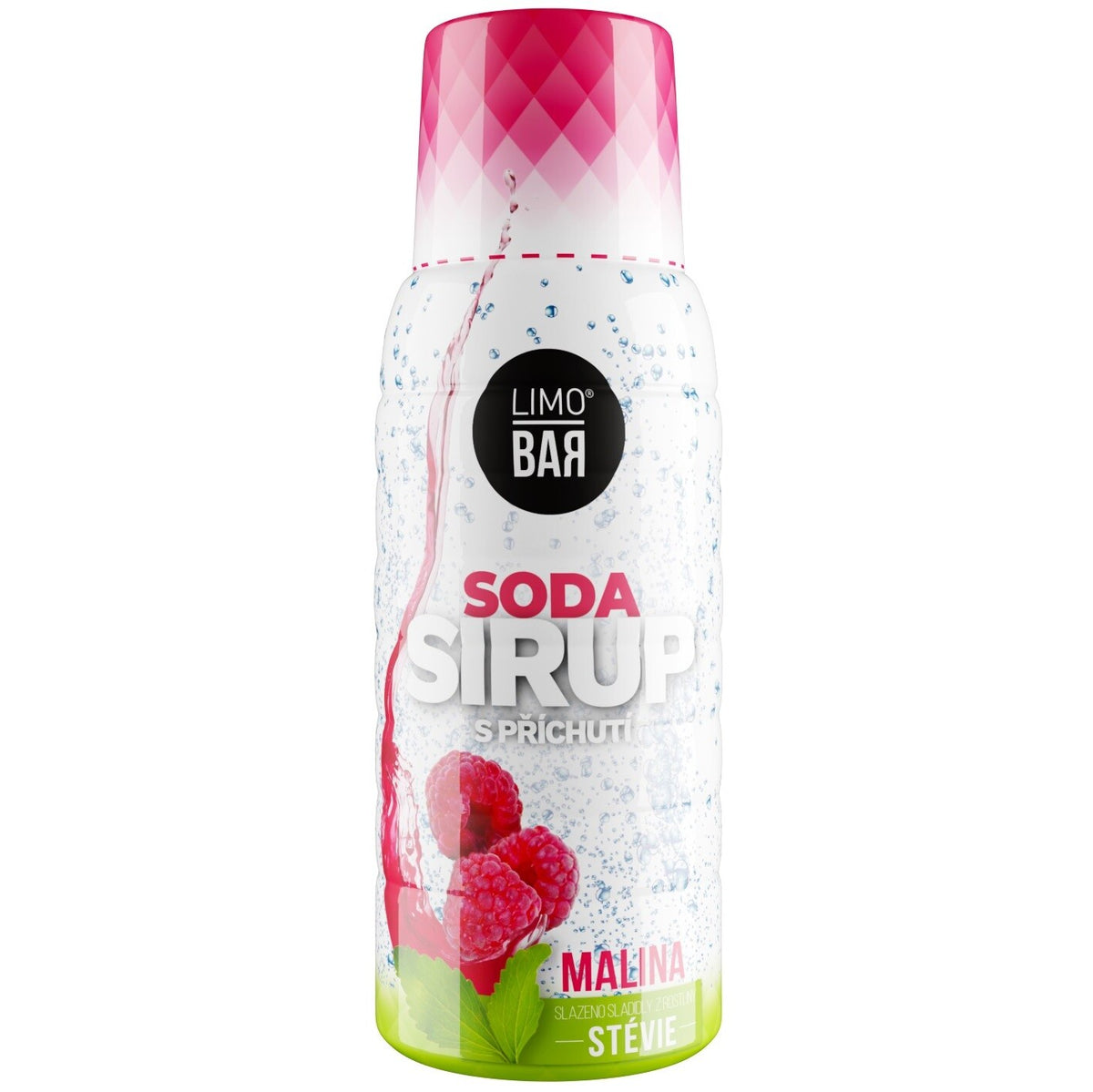 Sirup Limo Bar, Malina, stévia, 500ml