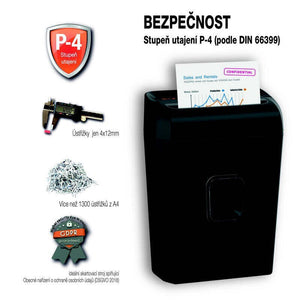 Skartovačka Peach Cross Cut Shredder (PS500-22) POŠKODENÝ OBAL