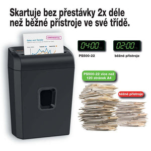 Skartovačka Peach Cross Cut Shredder (PS500-22) POŠKODENÝ OBAL