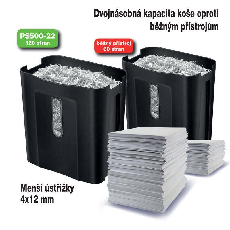 Skartovačka Peach Cross Cut Shredder (PS500-22) POŠKODENÝ OBAL